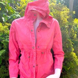 Hooded pink cotton girls XL winter jacked